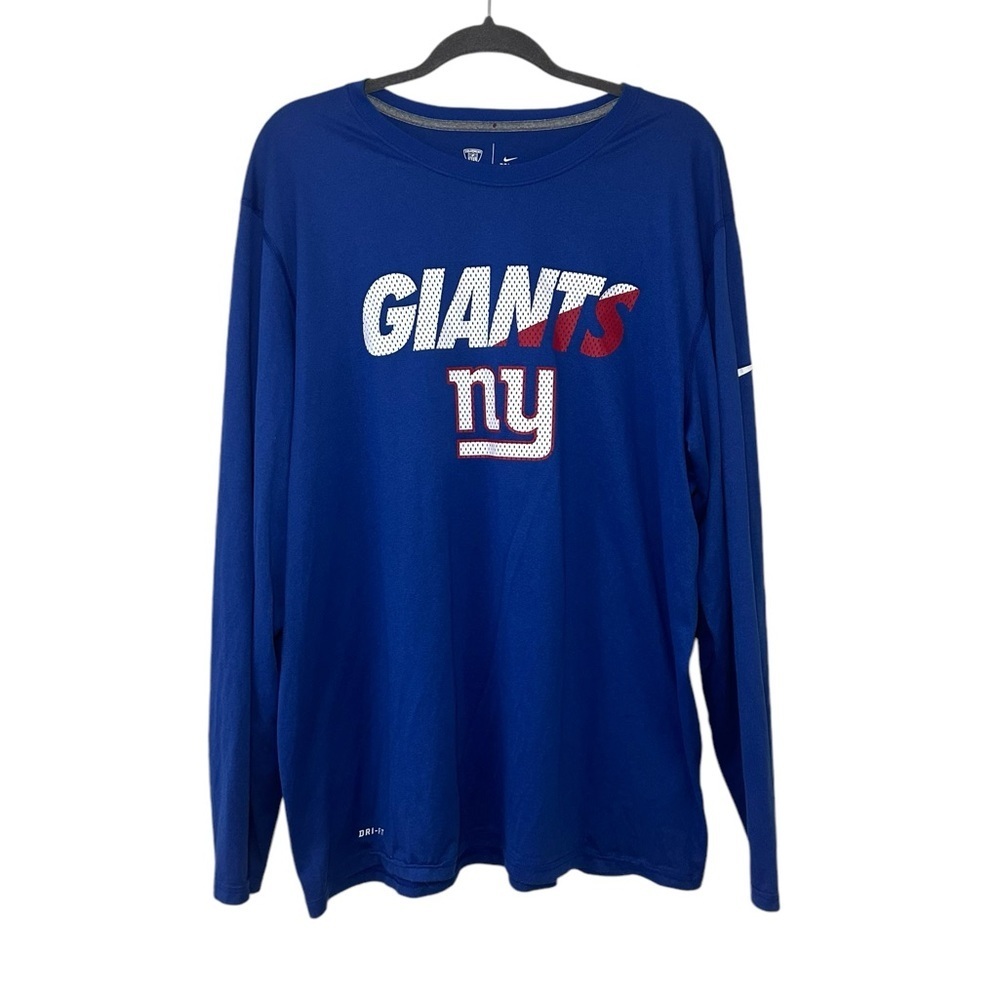 New York Giants Football Nike Dri Fit Men’s Long Sleeve Size XXL